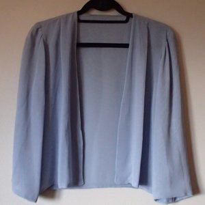 vintage women's baby blue bolero